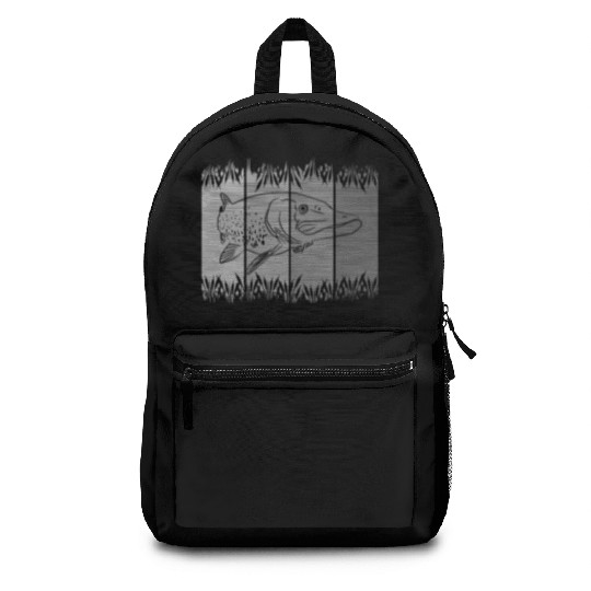 fish - fishing - fishermen Backpacks