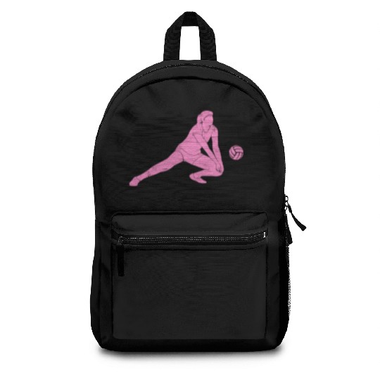 Volleyball Sport Lover Volleyball Girl Player Idea Backpacks