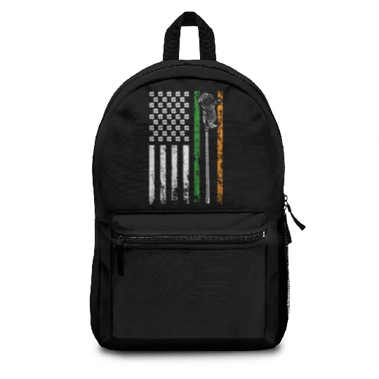 American Sports Flag St. Patrick's Day Lacrosse Backpacks