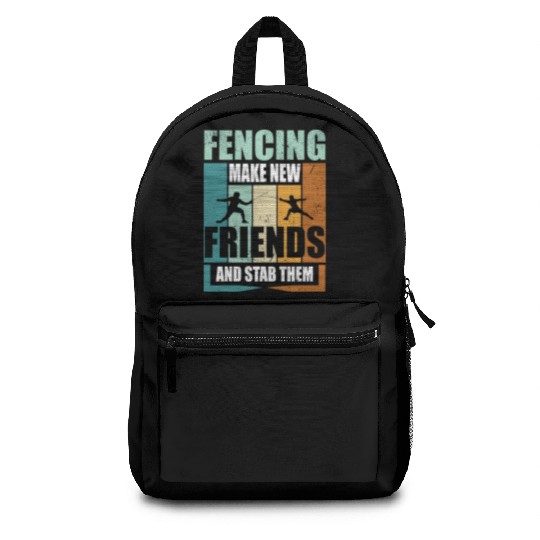 Funny Fencing Make New Friends And Stab Them Backpacks