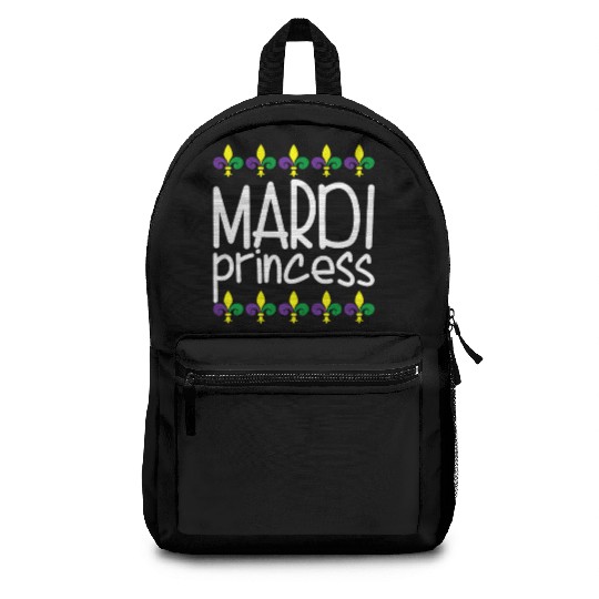 Mardi Princess Women's Funny Mardi Gras Princess Backpacks