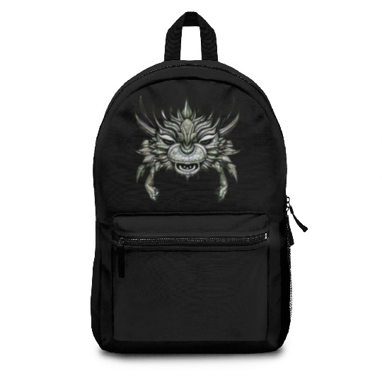crab dragon green Backpacks