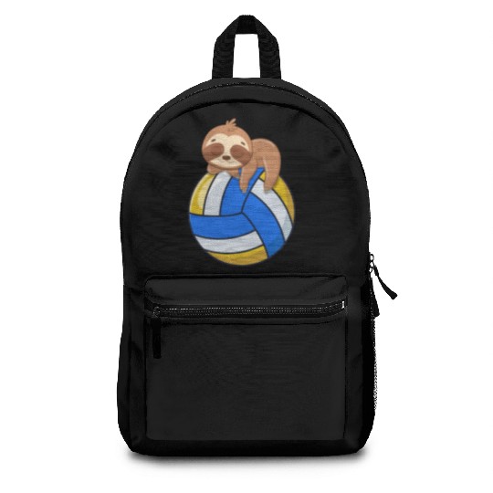 Funny Volleyball Sloth Lover Backpacks