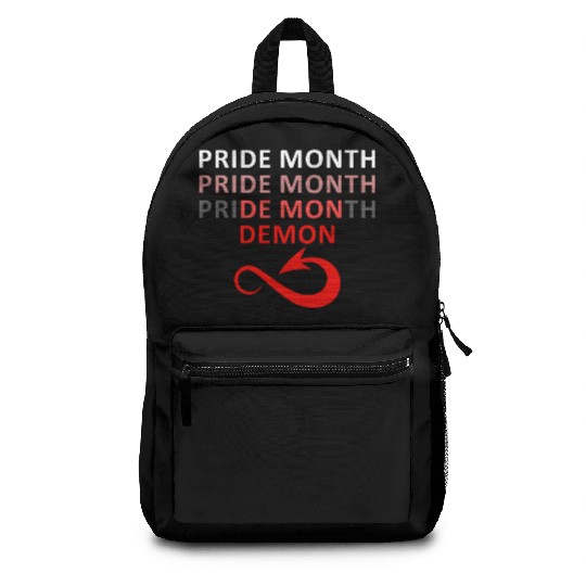 Pride Month Pride Month Pride Month Demon LGBT Backpacks