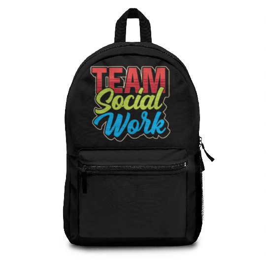 Team Social Work Graduation Worker Job Backpacks