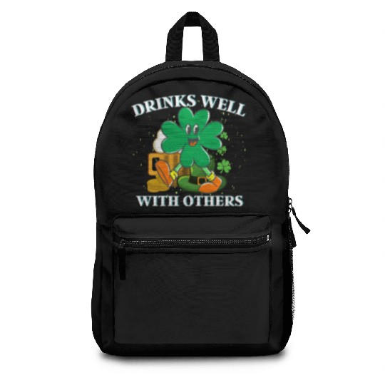 Drinks Well With Others St. Patrick's DayT-Backpacks