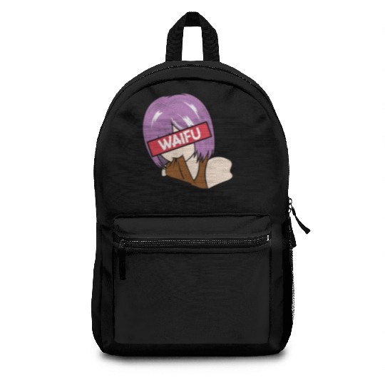 Anime Waifu Material Manga Eyes Japanese Backpacks