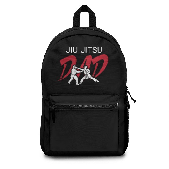 Fathers Day Martial Arts Bjj Mma Jiu Jitsu Dad Backpacks