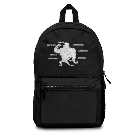 Jiu Jitsu Techniques Funny Martial Arts Bjj Backpacks