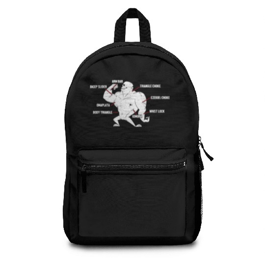 Jiu Jitsu Techniques Funny Martial Arts Bjj Backpacks