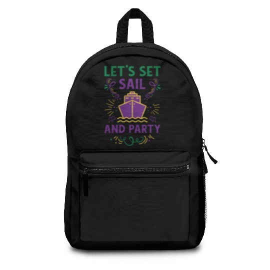 Mardi Gras Cruise Ship Carnival Cruising Party Backpacks