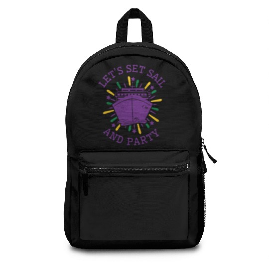 Mardi Gras Cruise Ship Carnival Cruising Party Backpacks