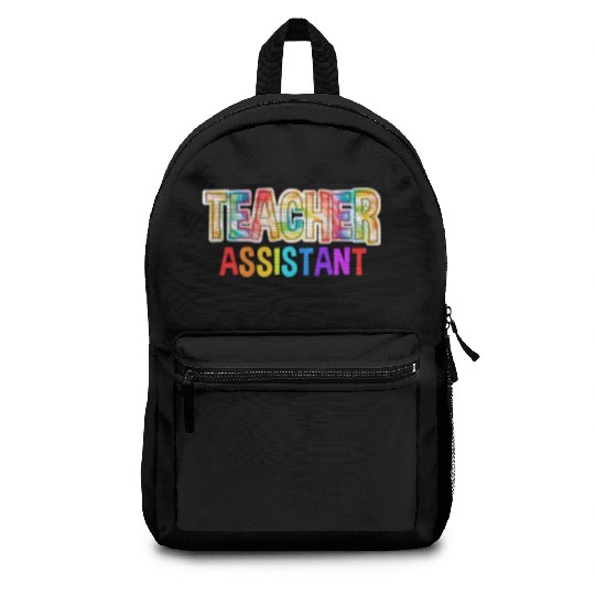 Teacher Assistant Tie Dye Back To School Backpacks