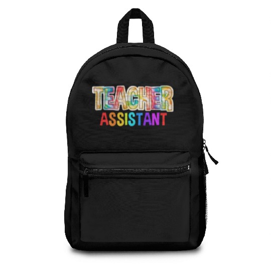 Teacher Assistant Tie Dye Back To School Backpacks