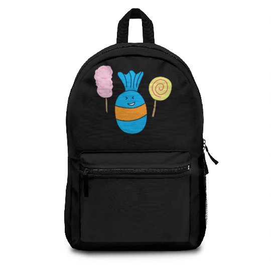 Cute Candy Holding Lollipop And Cutton Candy Backpacks