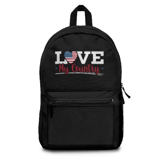 Patriotic America USA Flag 4th Of July American Backpacks