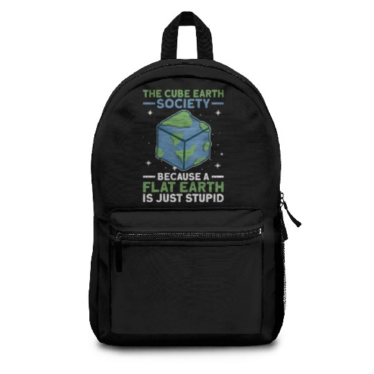 The Cube Earth Society Earth Planet Space Lover Backpacks