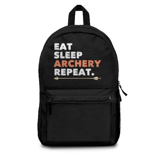 Archery Eat Sleep Archery Repeat Backpacks