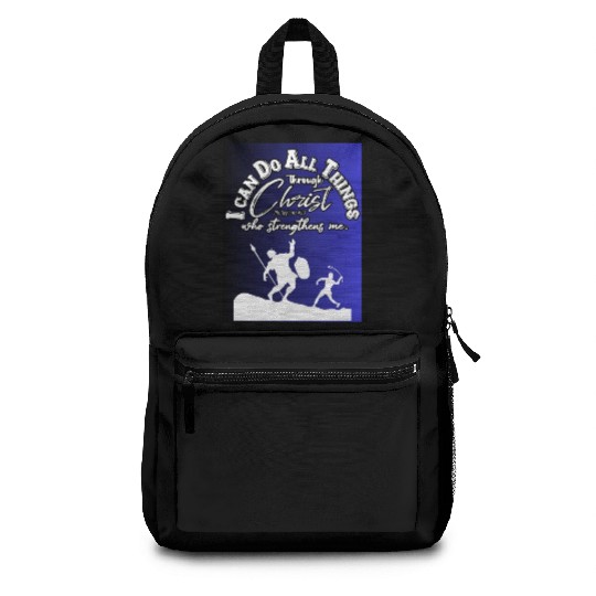 I Can Do All Things Through Christ.Bible,Strength Backpacks