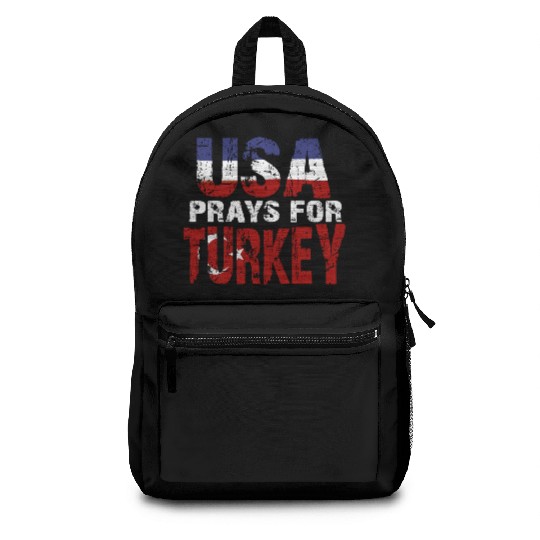 Usa Prays For Turkey Backpacks