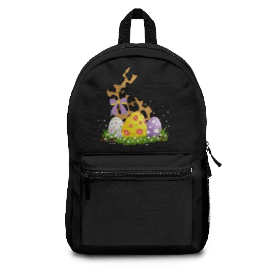 Easter Bunny Leopard Easter egg Rabbit Easter Day Backpacks