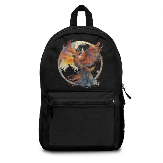 Fire Phoenix Watercolor Clipart Backpacks