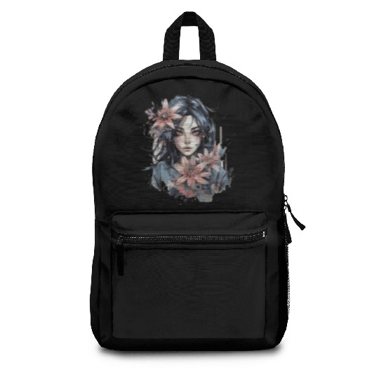 Japanese Spider Lily Soft Anime Aesthetic Flower Backpacks