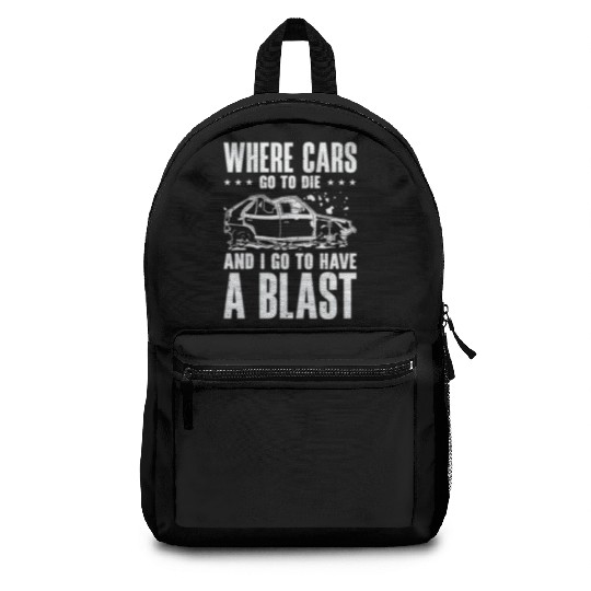 Demolition Derby Car Demo Driver Backpacks