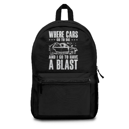 Demolition Derby Car Demo Driver Backpacks