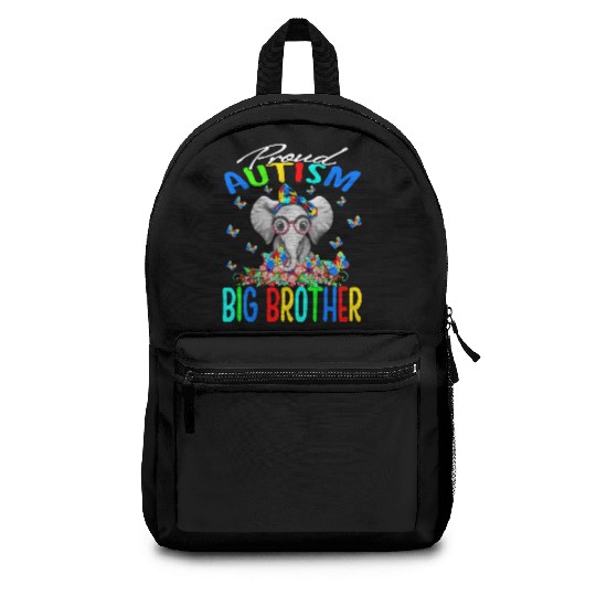 Proud Autism Big Brother Elephant Backpacks