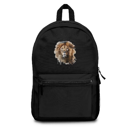 lonely lion quote Backpacks