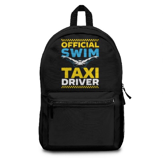 Official Swim Taxi Driver Taxi Taxicab Cab Driver Backpacks