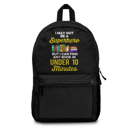 Librarian Bookworm Book Nerd Reading Library Backpacks