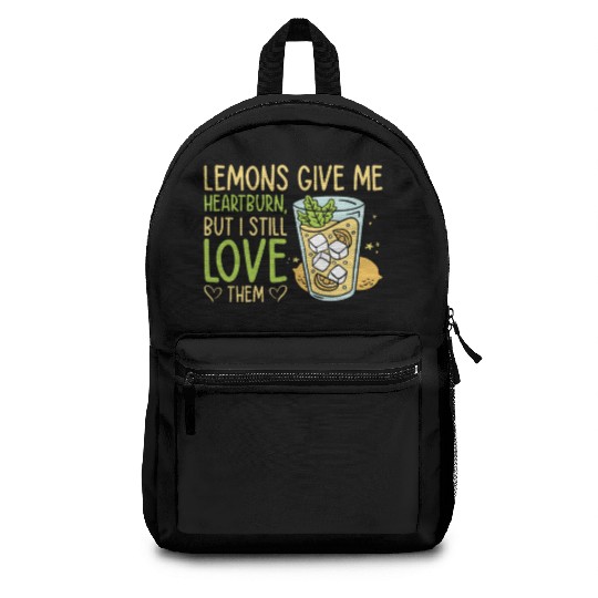 Lemon Fruit Lemonade Citrus Backpacks