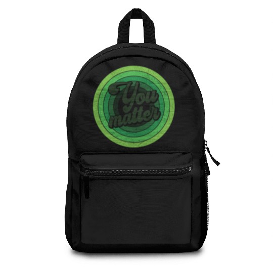 You Matter Green Mental Health Backpacks