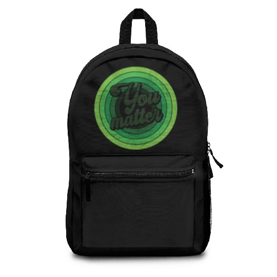 You Matter Green Mental Health Backpacks