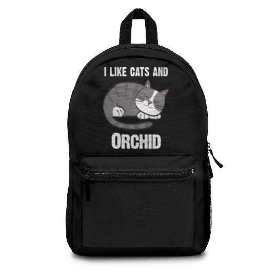 I Like Cats And Le Orchidee -Gift For Cat Lovers Backpacks
