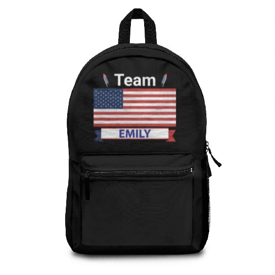 Team Emily USA American Flag Stars Backpacks