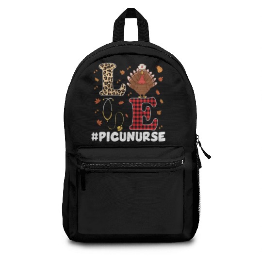 Cute PICU Nurse Thanksgiving Costume Backpacks