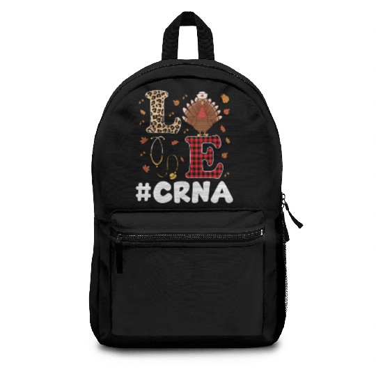 Cute CRNA Nurse Anesthesist Thanksgiving Backpacks