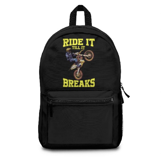 Dirt Bike Motocross Mx Dirt Track Racing Ride Till Backpacks