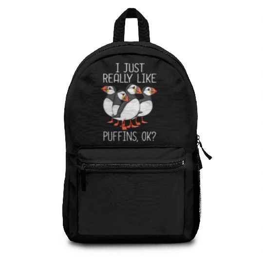 Atlantic Puffin Bird Lover Gift Women Cute Puffin Backpacks