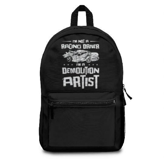 Demolition Derby Car Demo Driver Backpacks