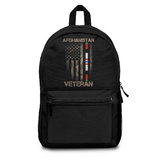Afghanistan Veteran American US Flag Proud Army Mi Backpacks