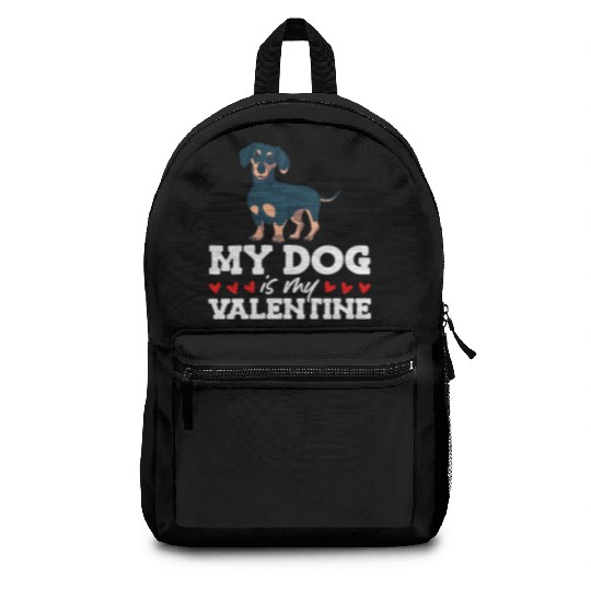My Dog Is My Valentine Date Cute Doggy Backpacks