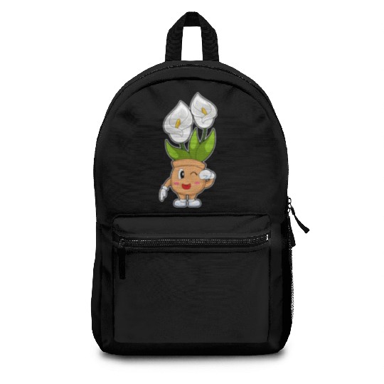 Plant Pot Calla Lily Flower Backpacks
