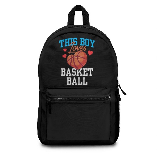 This Boy Loves Basketball Coach Match Player Team Backpacks