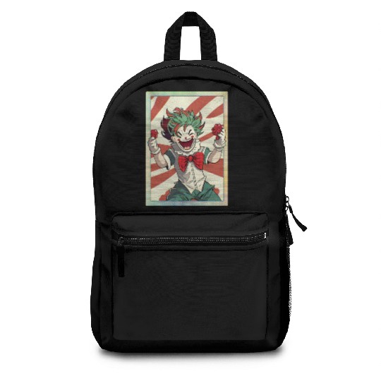 Happy joker card Backpacks