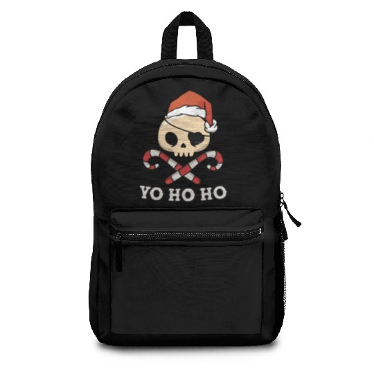 Santa Pirate Funny Christmas - Yo Ho Ho, Pirate Backpacks