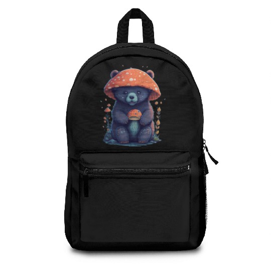 a cute bear cub Backpacks